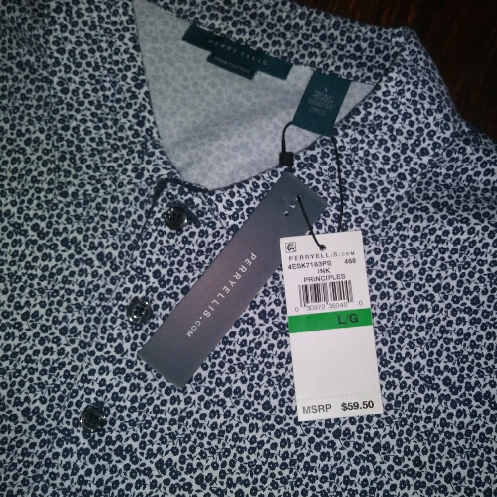 Perry Ellis Collared Shirt - Picture 3 of 4